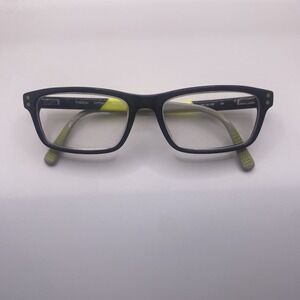 Hat Trick By Timex Eyeglasses FRAME ONLY 49-15-130 Black Yellow 857